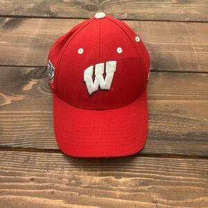 Wisconsin Badgers Top of the World Red Adjustable Strapback Hat NCAA Cap